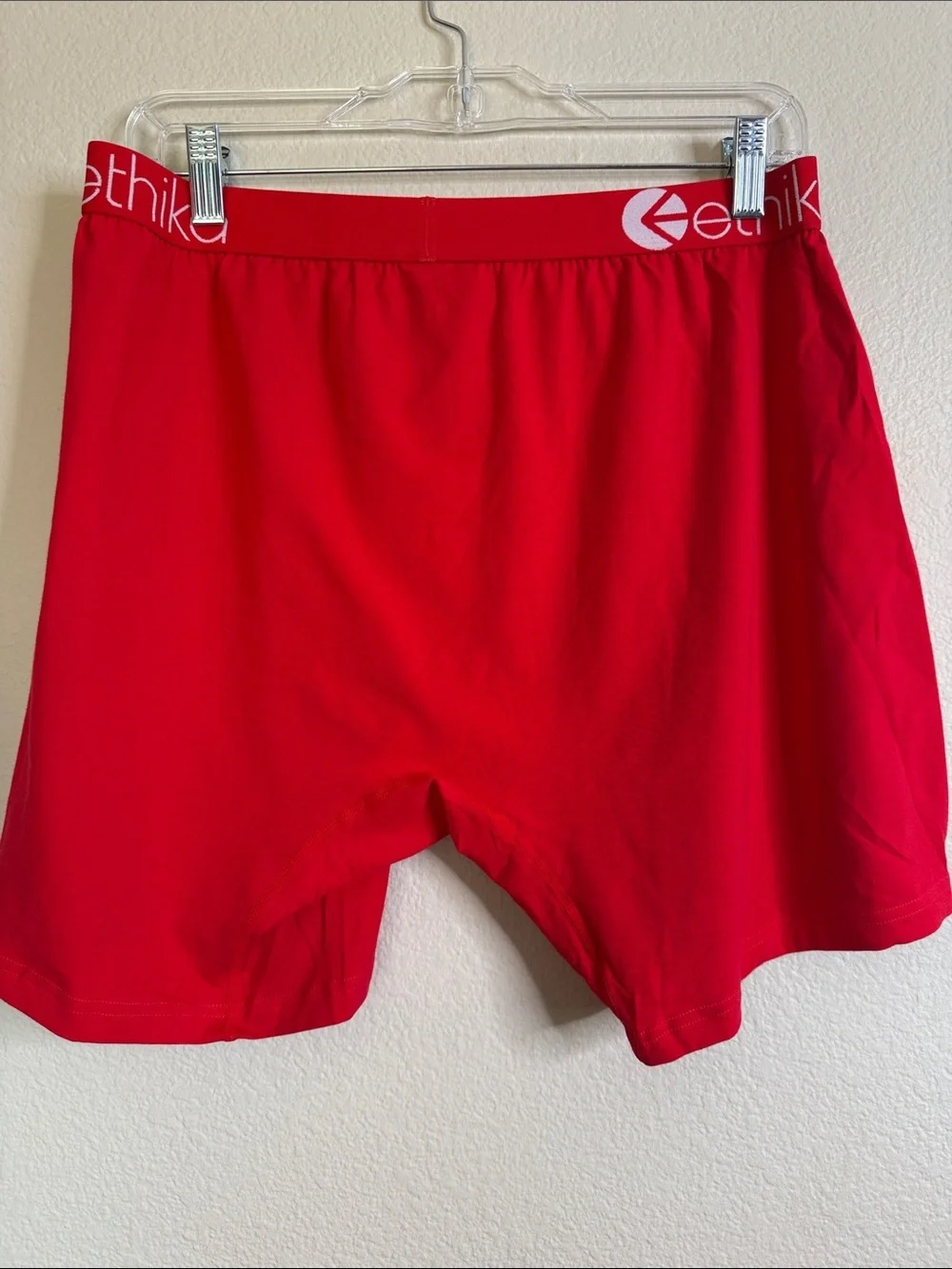 Ethika boxer briefs men’s large red black new